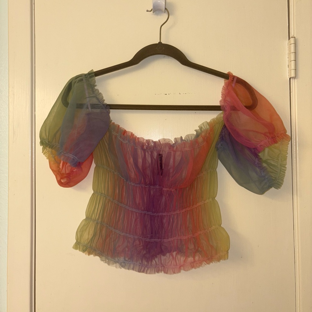 Lirika Matoshi Rainbow Bubble Fairy Top